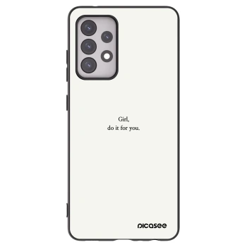 Picasee husă neagră din silicon pentru Samsung Galaxy A52s 5G A528B - Girl, do it for you