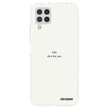 Picasee husă transparentă din silicon pentru Samsung Galaxy A22 A225F 4G - Girl, do it for you