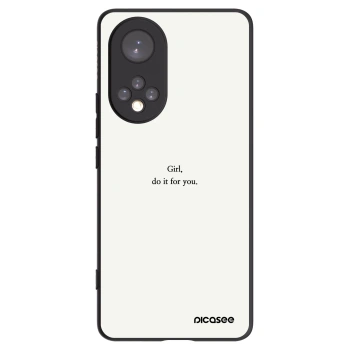 Picasee husă neagră din silicon pentru Huawei Nova 9 - Girl, do it for you