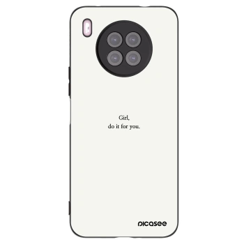 Picasee husă neagră din silicon pentru Huawei Nova 8i - Girl, do it for you