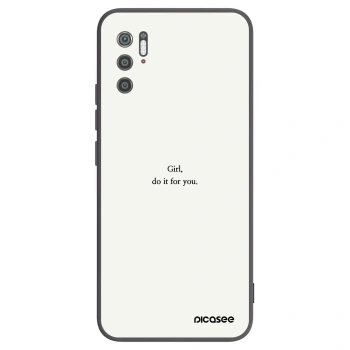 Picasee husă neagră din silicon pentru Xiaomi Poco M3 Pro 5G - Girl, do it for you
