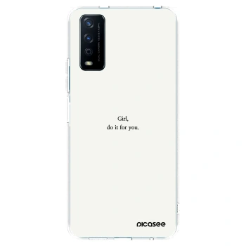Picasee husă transparentă din silicon pentru Vivo Y11s - Girl, do it for you