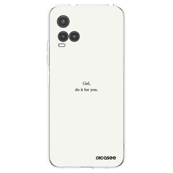 Picasee husă transparentă din silicon pentru Vivo Y33s - Girl, do it for you