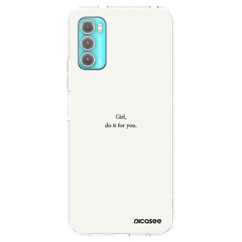 Picasee husă transparentă din silicon pentru Motorola Moto G60 - Girl, do it for you