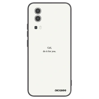 Picasee husă neagră din silicon pentru Vivo Y72 5G - Girl, do it for you
