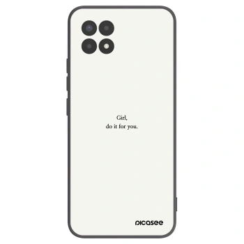 Picasee husă neagră din silicon pentru Realme 8i - Girl, do it for you
