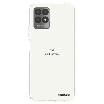 Picasee husă transparentă din silicon pentru Realme 8i - Girl, do it for you