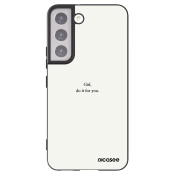 Picasee husă neagră din silicon pentru Samsung Galaxy S22 5G - Girl, do it for you