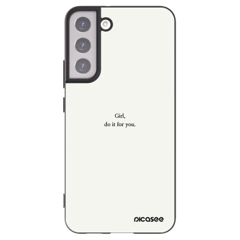 Picasee husă neagră din silicon pentru Samsung Galaxy S22+ 5G - Girl, do it for you