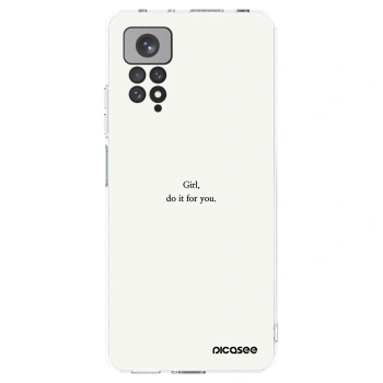 Picasee husă transparentă din silicon pentru Xiaomi Redmi Note 11 - Girl, do it for you