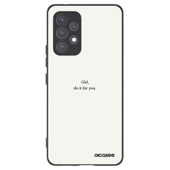 Picasee husă neagră din silicon pentru Samsung Galaxy A53 5G A536 - Girl, do it for you