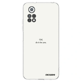 Picasee husă transparentă din silicon pentru Xiaomi Poco X4 Pro 5G - Girl, do it for you
