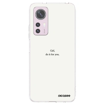 Picasee husă transparentă din silicon pentru Xiaomi 12 - Girl, do it for you