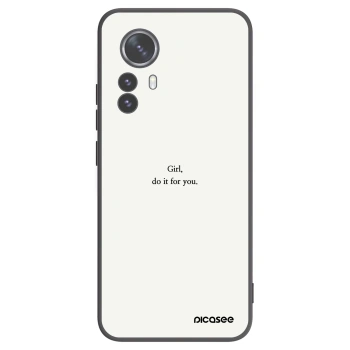 Picasee husă neagră din silicon pentru Xiaomi 12 Pro - Girl, do it for you