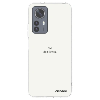 Picasee husă transparentă din silicon pentru Xiaomi 12 Pro - Girl, do it for you