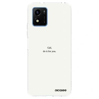 Picasee husă transparentă din silicon pentru Vivo Y01 - Girl, do it for you