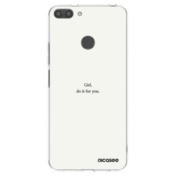 Picasee husă transparentă din silicon pentru Huawei P Smart - Girl, do it for you
