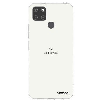 Picasee husă transparentă din silicon pentru Realme C21Y - Girl, do it for you