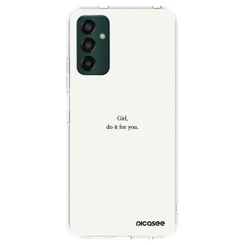 Picasee husă transparentă din silicon pentru Samsung Galaxy M13 M135F - Girl, do it for you
