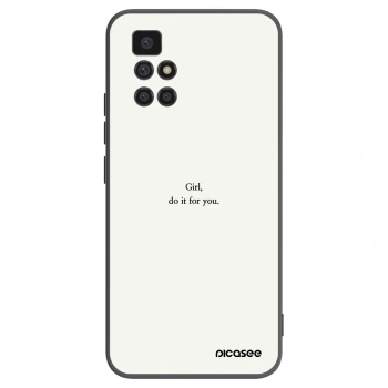 Picasee husă neagră din silicon pentru Xiaomi Redmi 10 (2022) - Girl, do it for you