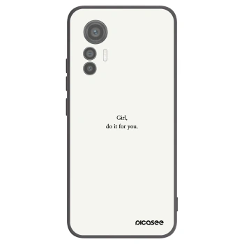 Picasee husă neagră din silicon pentru Xiaomi 12 Lite - Girl, do it for you