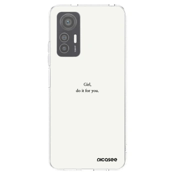 Picasee husă transparentă din silicon pentru Xiaomi 12 Lite - Girl, do it for you