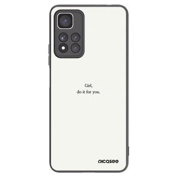 Picasee husă neagră din silicon pentru Xiaomi Redmi Note 11 Pro+ 5G - Girl, do it for you