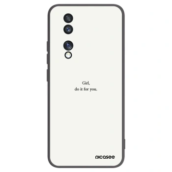 Picasee husă neagră din silicon pentru Honor 70 - Girl, do it for you