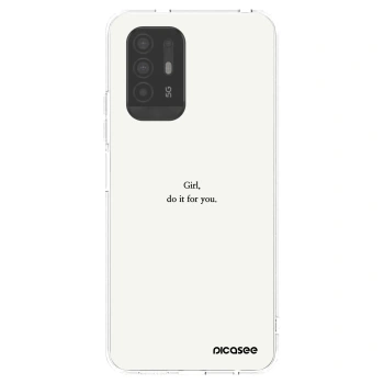 Picasee husă transparentă din silicon pentru OPPO A94 5G - Girl, do it for you
