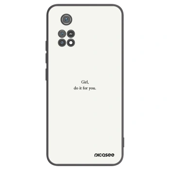 Picasee husă neagră din silicon pentru Xiaomi Poco M4 Pro - Girl, do it for you