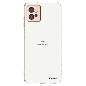 Picasee husă transparentă din silicon pentru Motorola Moto G32 - Girl, do it for you