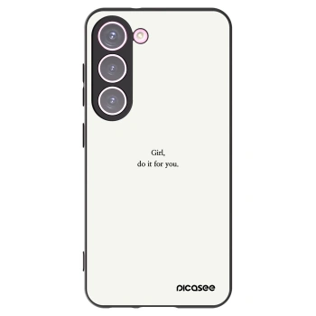 Picasee husă neagră din silicon pentru Samsung Galaxy S23 5G - Girl, do it for you