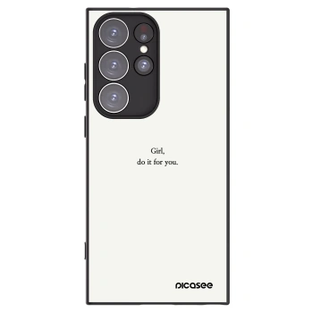 Picasee husă neagră din silicon pentru Samsung Galaxy S23 Ultra 5G - Girl, do it for you