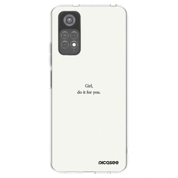 Picasee husă transparentă din silicon pentru Xiaomi Redmi Note 11S 5G - Girl, do it for you