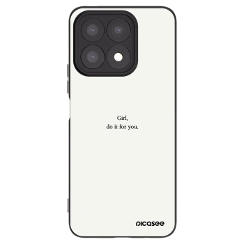 Picasee husă neagră din silicon pentru Honor X8a - Girl, do it for you