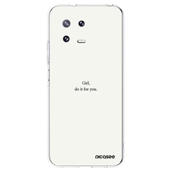 Picasee husă transparentă din silicon pentru Xiaomi 13 Pro - Girl, do it for you