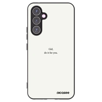 Picasee husă neagră din silicon pentru Samsung Galaxy A54 5G A546B - Girl, do it for you