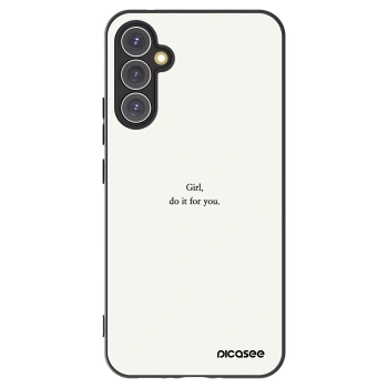 Picasee husă neagră din silicon pentru Samsung Galaxy A34 5G A346B - Girl, do it for you