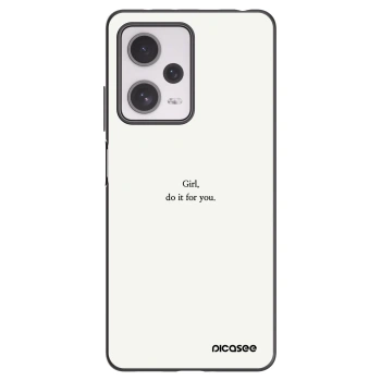 Picasee husă neagră din silicon pentru Xiaomi Redmi Note 12 Pro+ 5G - Girl, do it for you