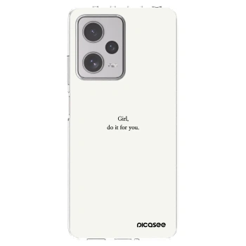 Picasee husă transparentă din silicon pentru Xiaomi Redmi Note 12 Pro+ 5G - Girl, do it for you