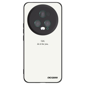 Picasee husă neagră din silicon pentru Honor Magic5 Pro - Girl, do it for you