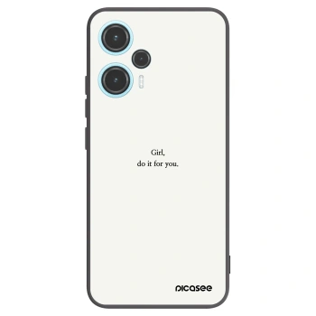 Picasee husă neagră din silicon pentru Xiaomi Poco F5 - Girl, do it for you