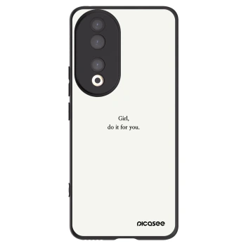 Picasee husă neagră din silicon pentru Honor 90 5G - Girl, do it for you