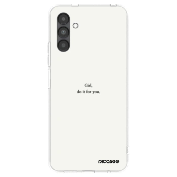 Picasee husă transparentă din silicon pentru Samsung Galaxy A04s A047F - Girl, do it for you