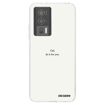 Picasee husă transparentă din silicon pentru Xiaomi Poco F5 Pro 5G - Girl, do it for you