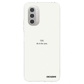 Picasee husă transparentă din silicon pentru Motorola Moto G51 - Girl, do it for you