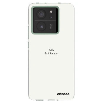Picasee husă transparentă din silicon pentru Xiaomi 13T Pro - Girl, do it for you