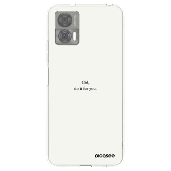 Picasee husă transparentă din silicon pentru Motorola Edge 30 Neo - Girl, do it for you
