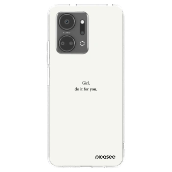 Picasee husă transparentă din silicon pentru Honor X7a - Girl, do it for you