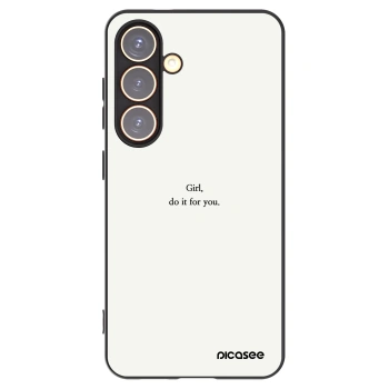 Picasee husă neagră din silicon pentru Samsung Galaxy S24 S921B 5G - Girl, do it for you